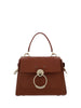 Chloé Elegant Sepia Brown Calfskin Shoulder Handbag Chloé