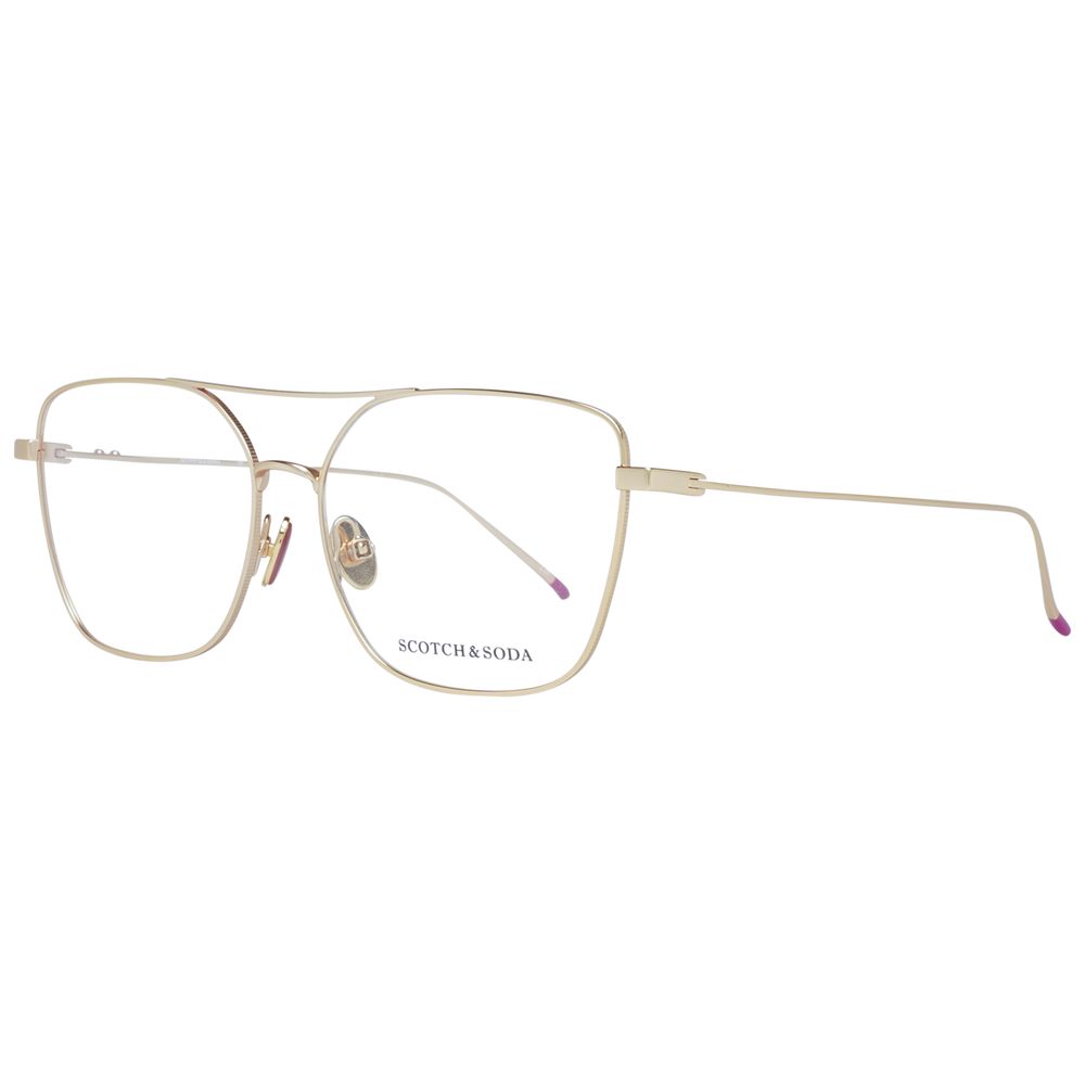 Scotch & Soda Gold Women Glasses Frame Scotch & Soda
