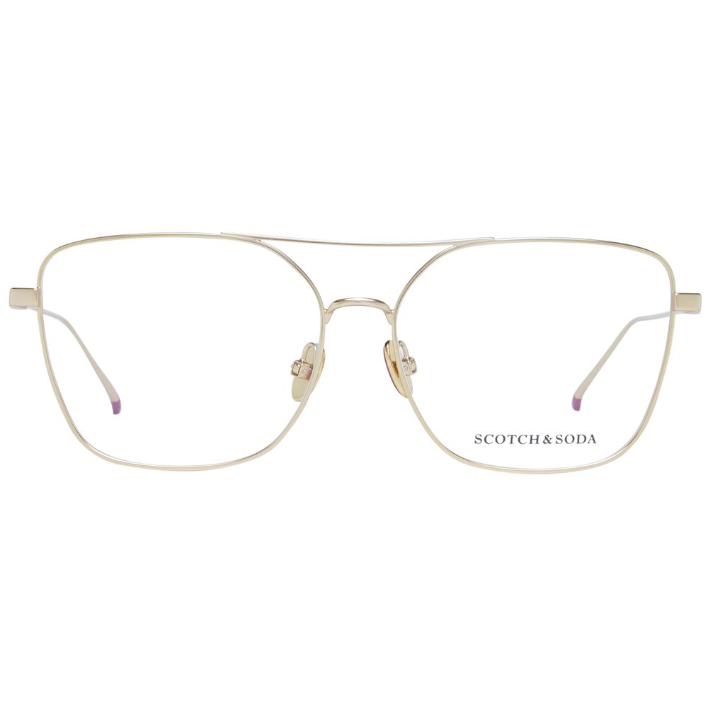Scotch & Soda Gold Women Glasses Frame Scotch & Soda