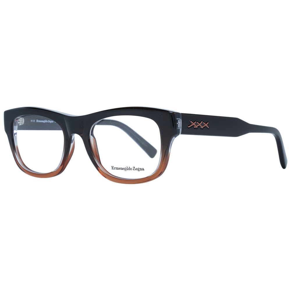 Ermenegildo Zegna Brown Men Glasses Frame Ermenegildo Zegna