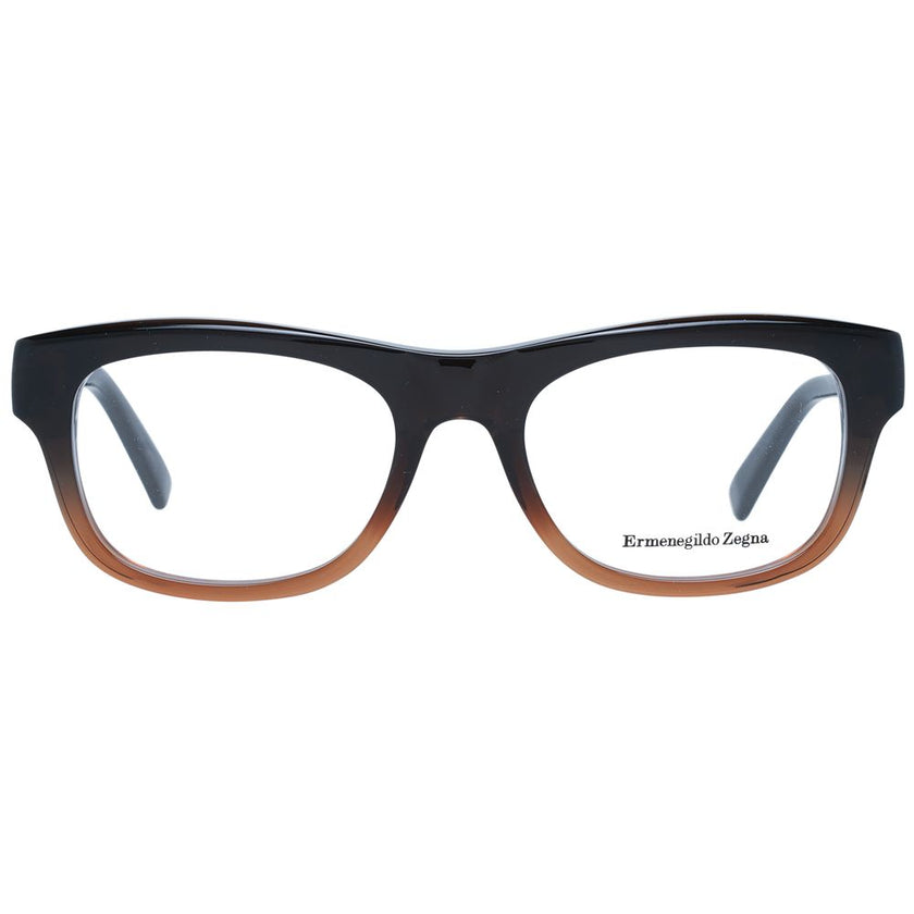 Ermenegildo Zegna Brown Plastic Glasses (Frames) Ermenegildo Zegna