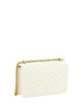 PINKO Elegant White Mini Love Shoulder Bag PINKO