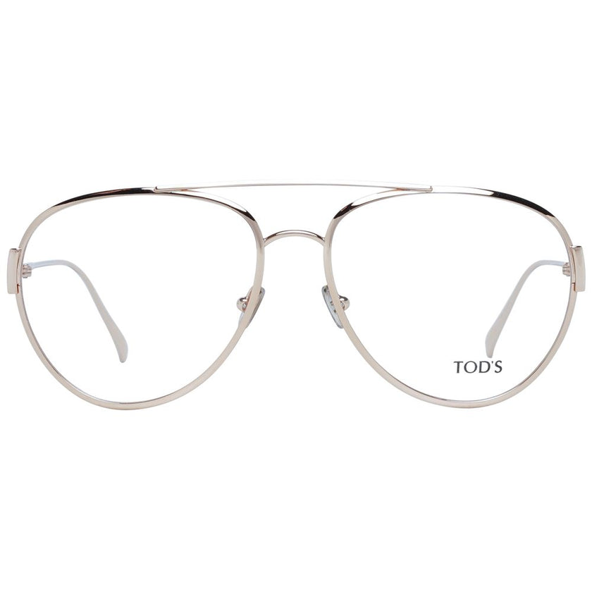Tod's Gold Metal Glasses (Frames) Tod's