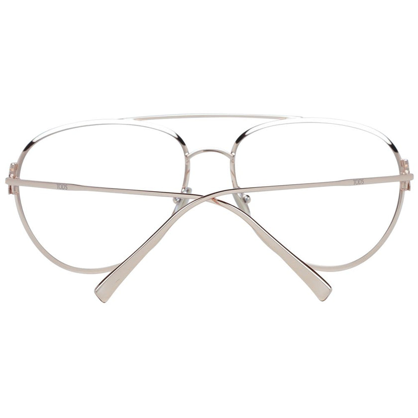 Tod's Gold Metal Glasses (Frames) Tod's