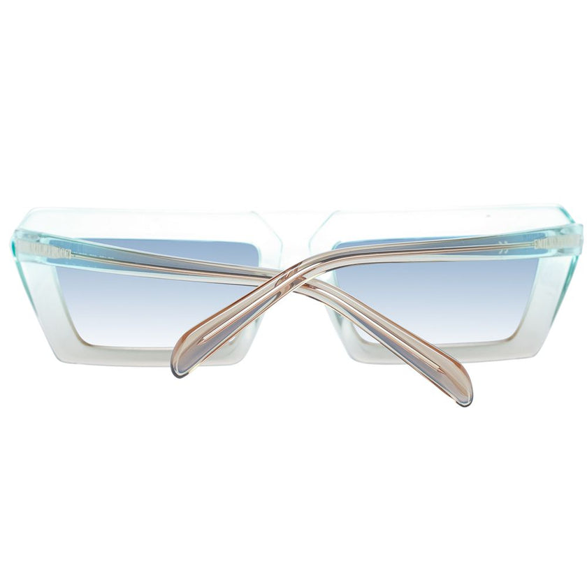 Emilio Pucci Turquoise Plastic Sunglasses Emilio Pucci