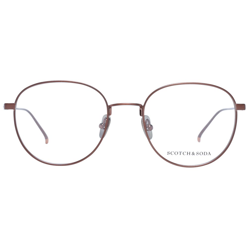 Scotch & Soda Brown Men Glasses Frame Scotch & Soda