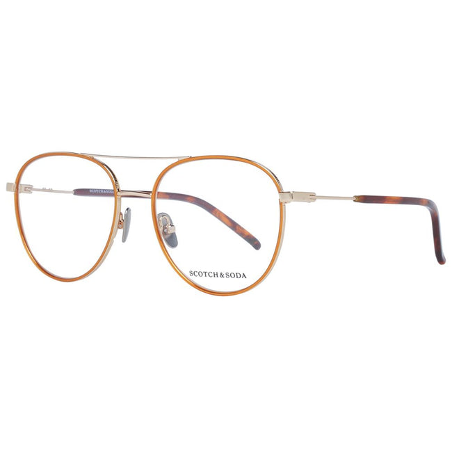 Scotch & Soda Gold Men Glasses Frame Scotch & Soda