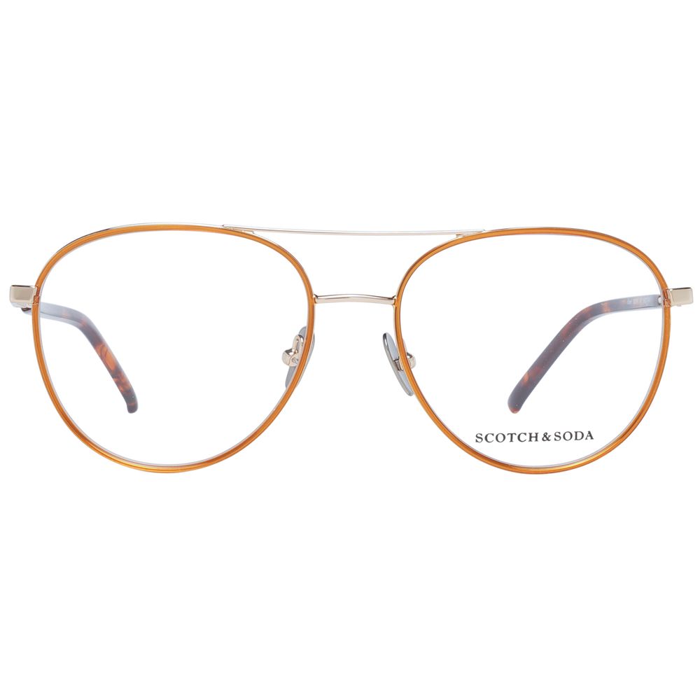 Scotch & Soda Gold Men Glasses Frame Scotch & Soda