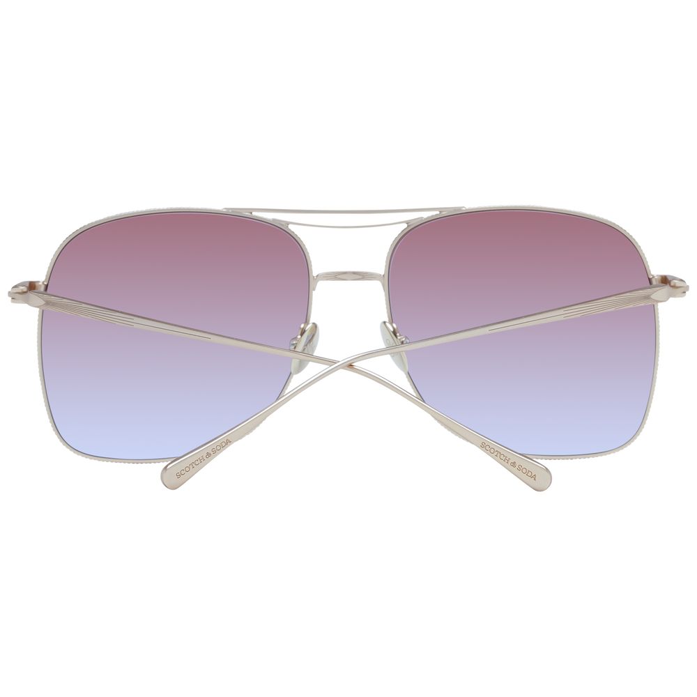 Scotch & Soda Gold Women Sunglass Scotch & Soda