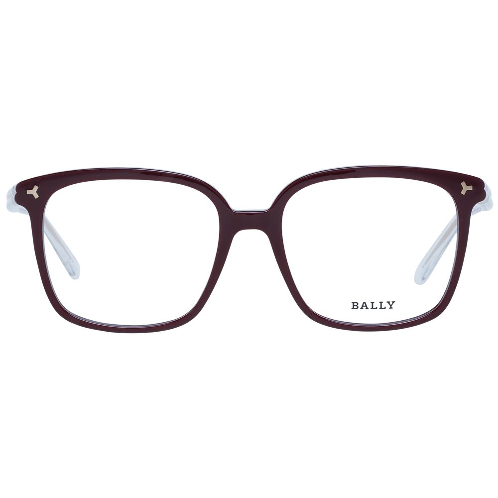 Bally Burgundy Women Glasses Frame Bally