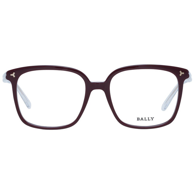 Bally Burgundy Women Glasses Frame Bally