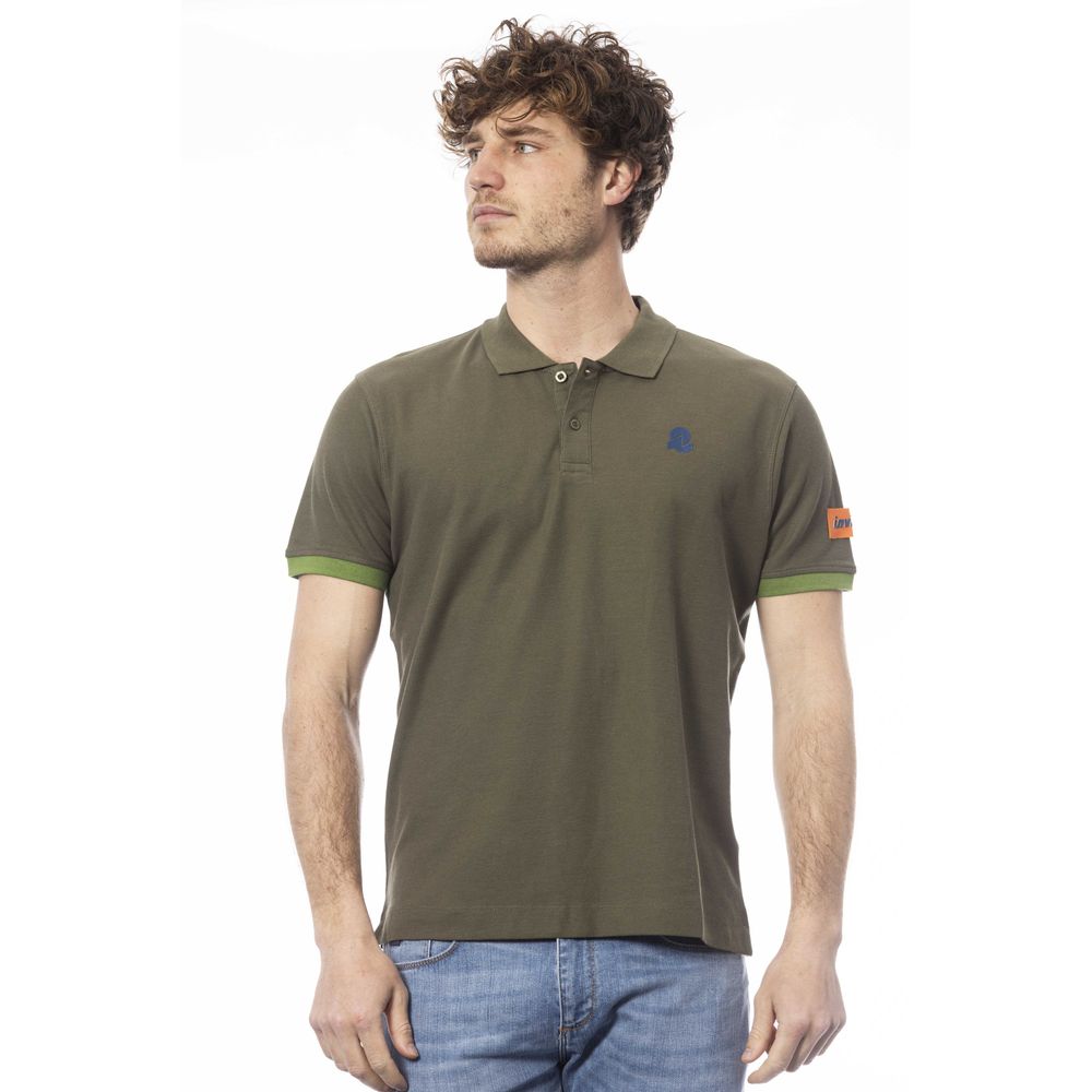 Invicta Green Cotton Men Polo Shirt Invicta