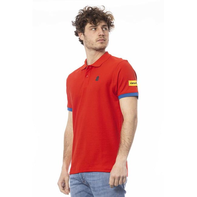 Invicta Red Cotton Men Polo Shirt Invicta