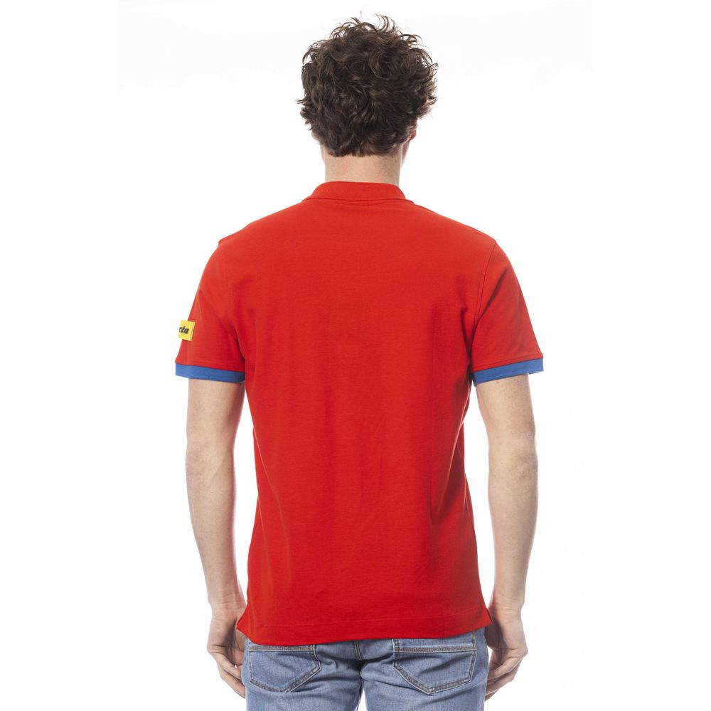 Invicta Red Cotton Men Polo Shirt Invicta