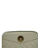 Versace Elegant White Leather Camera Shoulder Bag Versace