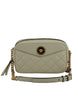 Versace Elegant White Lamb Leather Camera Bag Versace