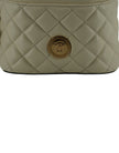 Versace Elegant Small White Leather Bucket Shoulder Bag Versace
