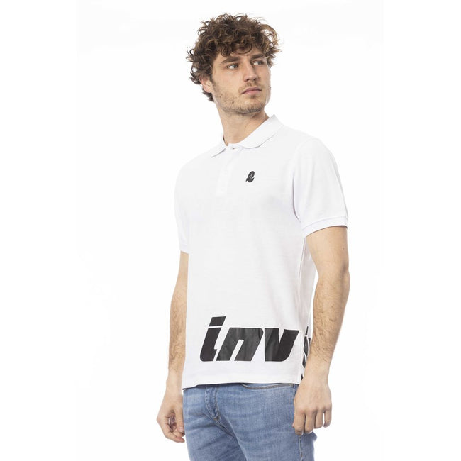 Invicta White Cotton Men Polo Shirt Invicta