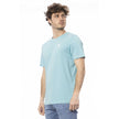 Invicta Light Blue Cotton Men T-Shirt Invicta