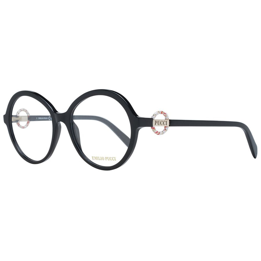 Emilio Pucci Black Plastic Glasses (Frames) Emilio Pucci