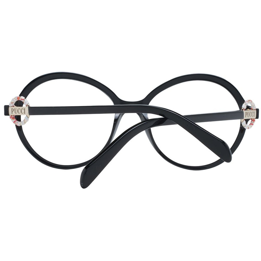 Emilio Pucci Black Plastic Glasses (Frames) Emilio Pucci