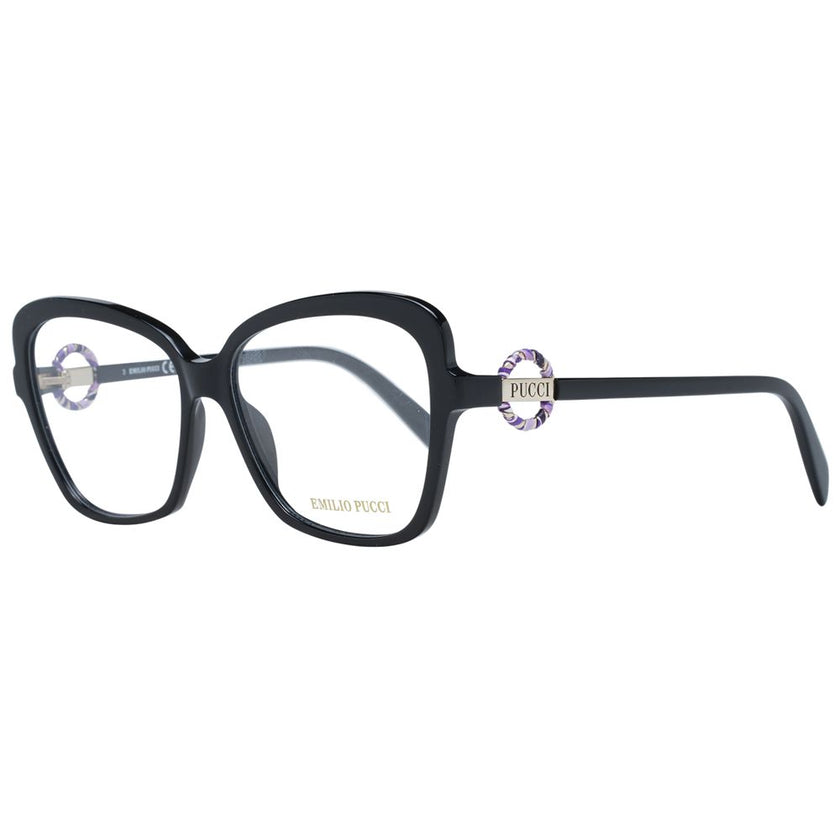 Emilio Pucci Black Plastic Glasses (Frames) Emilio Pucci