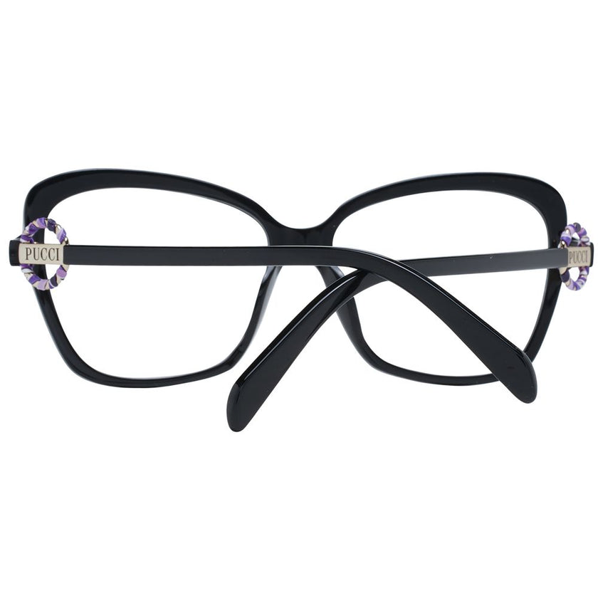 Emilio Pucci Black Plastic Glasses (Frames) Emilio Pucci