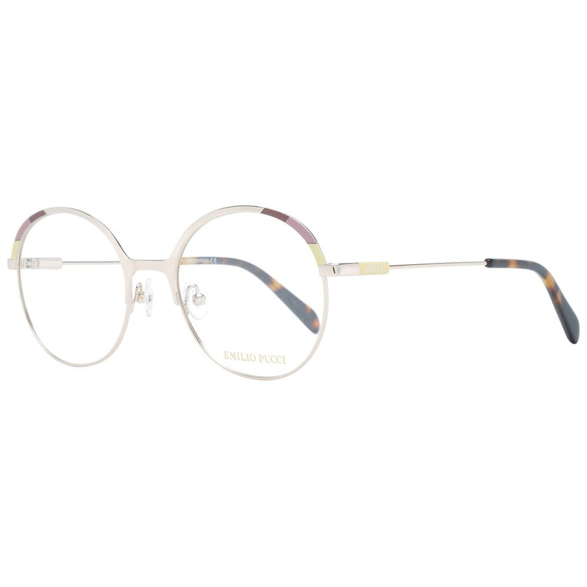 Emilio Pucci Gold Metal Glasses (Frames) Emilio Pucci