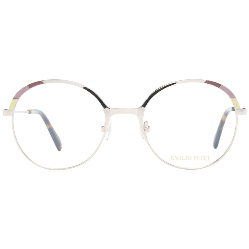 Emilio Pucci Gold Metal Glasses (Frames) Emilio Pucci