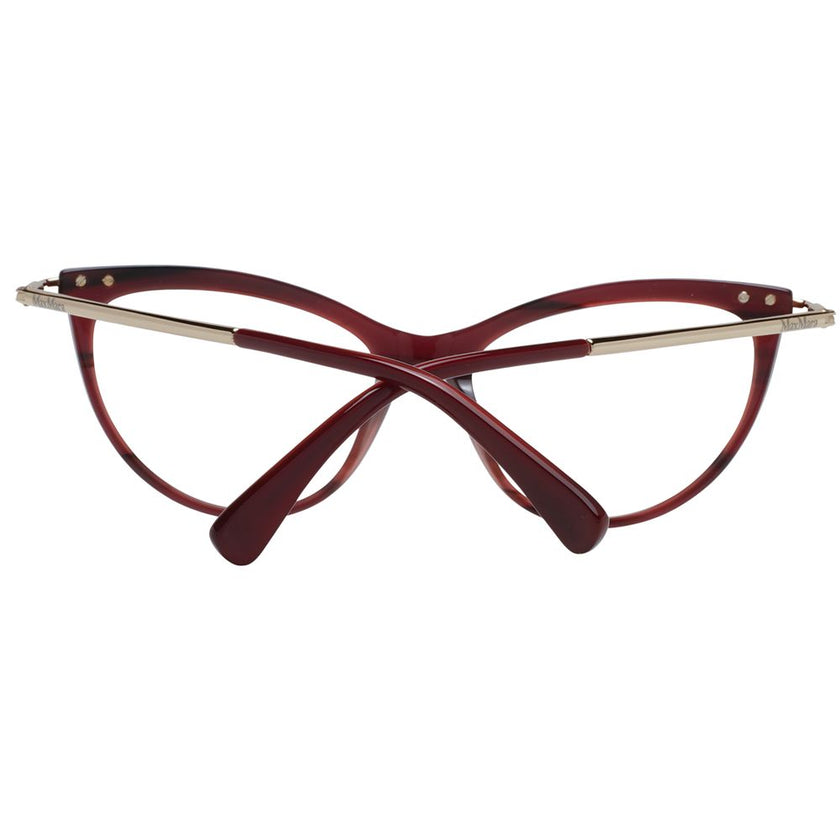 Max Mara Burgundy Plastic Glasses (Frames) Max Mara