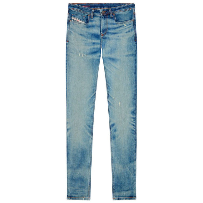 Diesel Blue Cotton Men's Skinny Jean Diesel