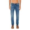 Diesel Blue Cotton Men Skinny Jean Diesel