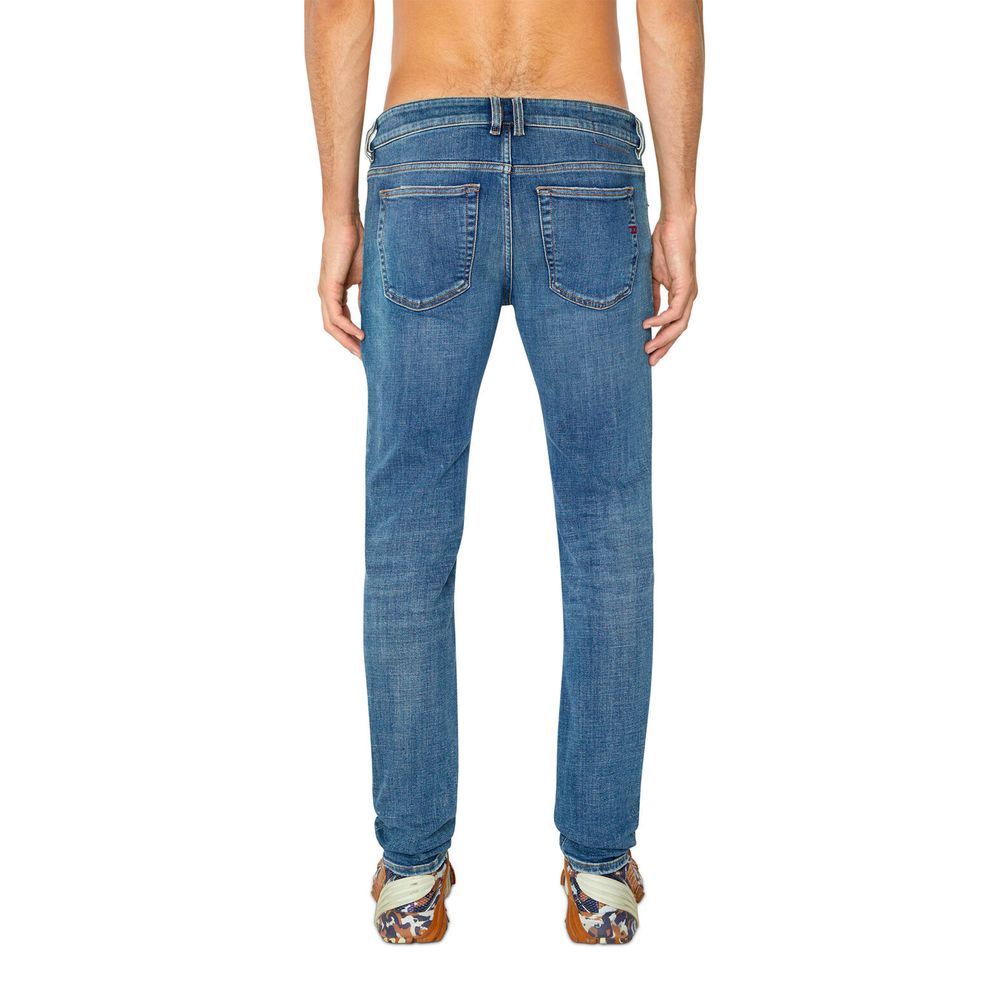 Diesel Blue Cotton Men Skinny Jean Diesel