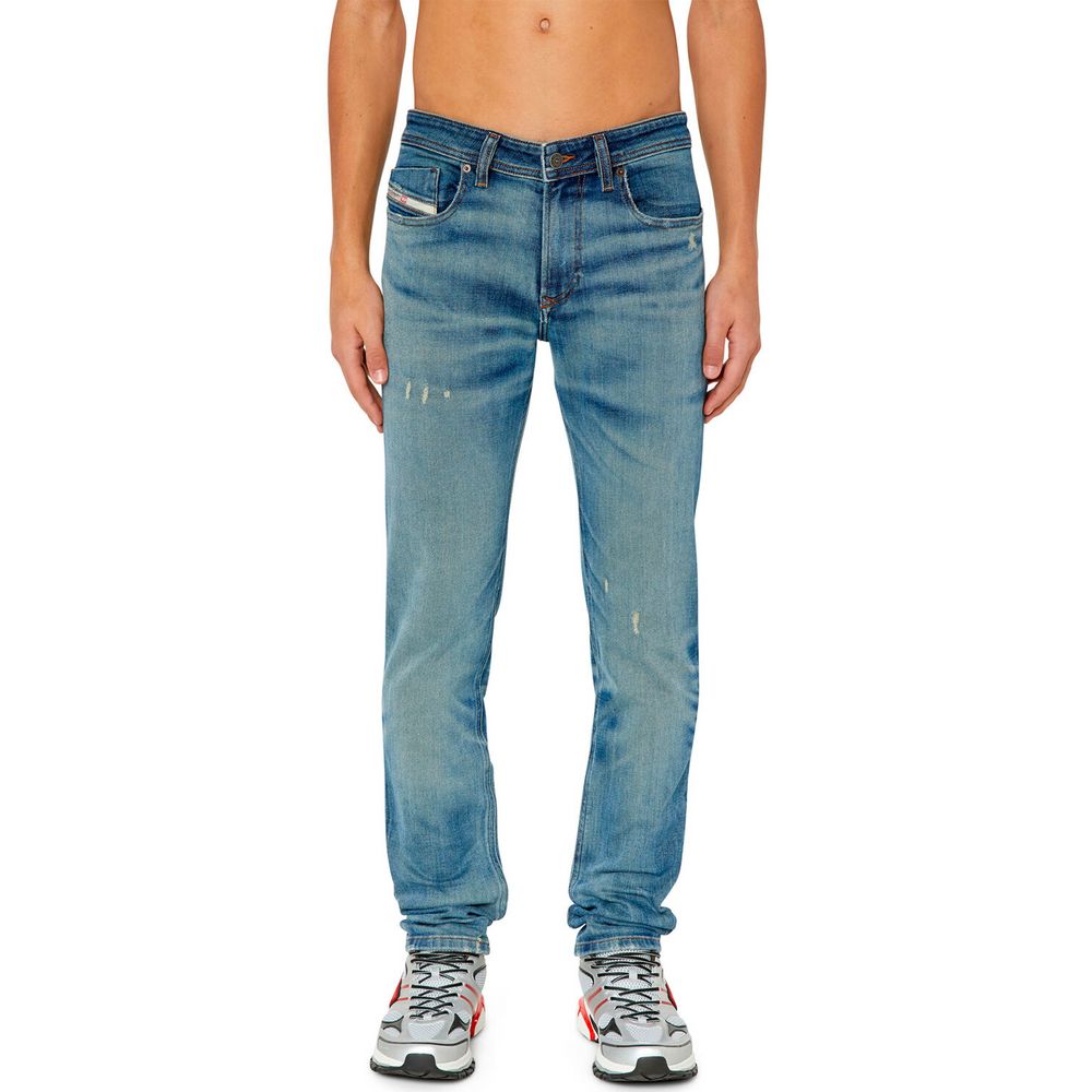 Diesel Blue Cotton Men's Skinny Jean Diesel
