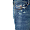 Diesel Blue Cotton Men Skinny Jean Diesel