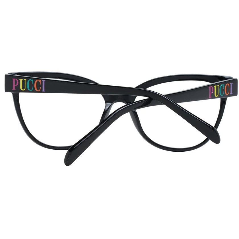 Emilio Pucci Black Plastic Glasses (Frames) Emilio Pucci