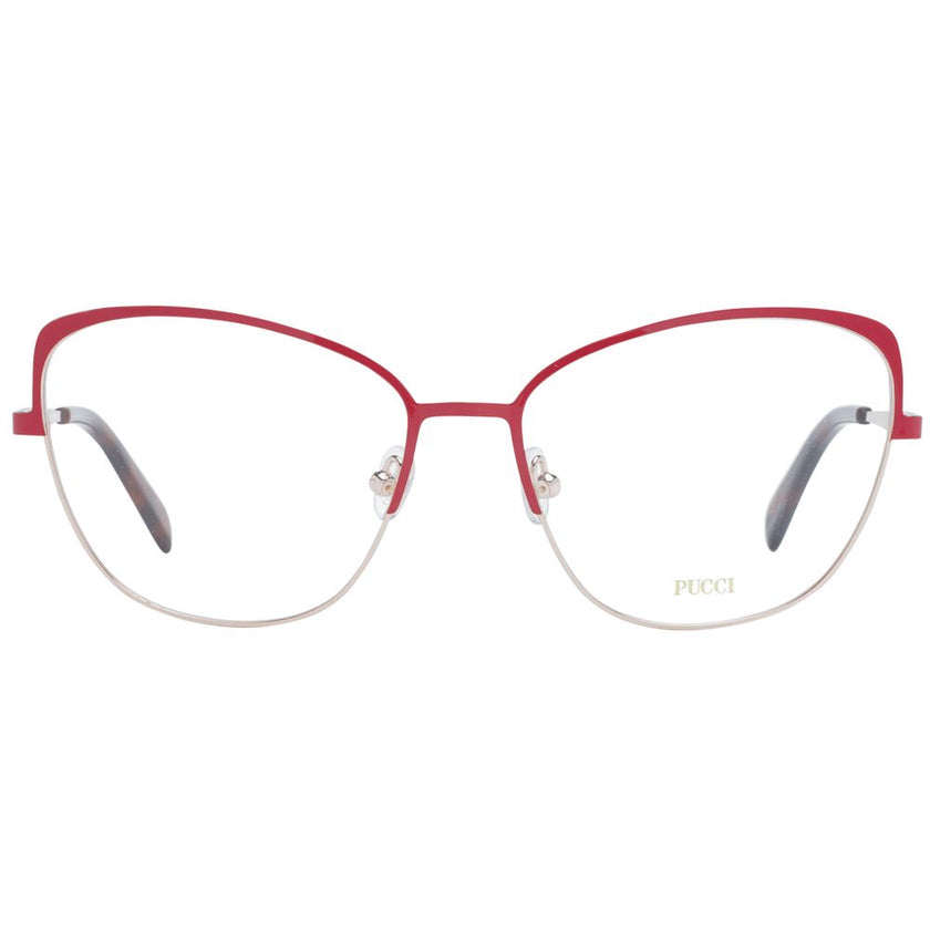 Emilio Pucci Red Metal Glasses (Frames) Emilio Pucci