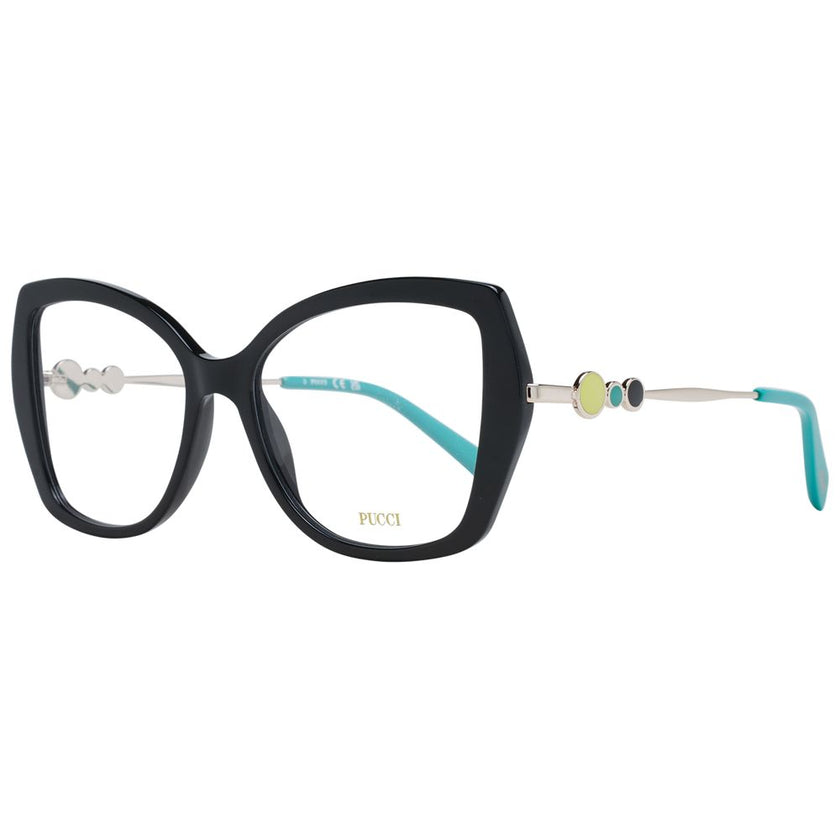 Emilio Pucci Black Plastic Glasses (Frames) Emilio Pucci