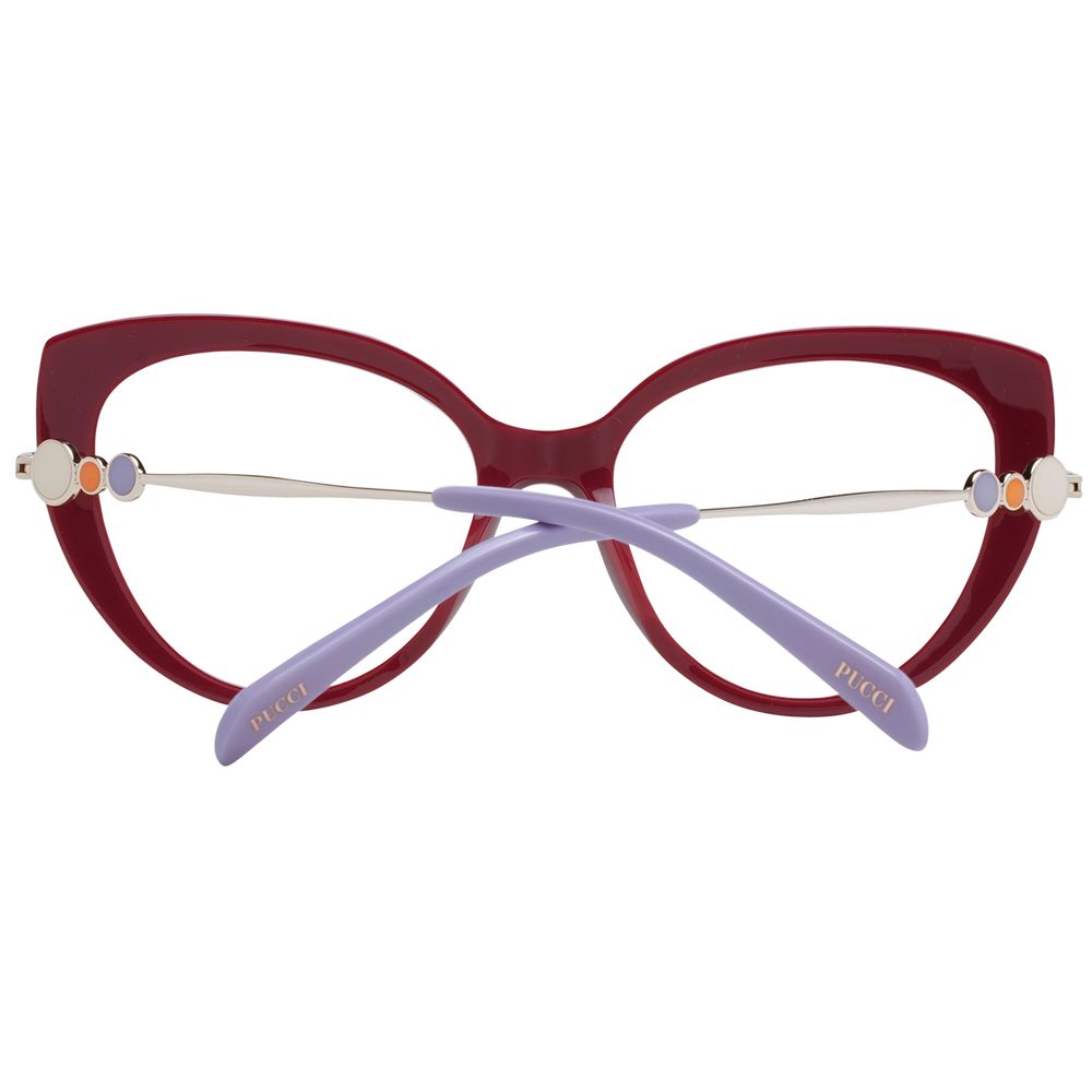 Emilio Pucci Red Women Glasses Frame Emilio Pucci