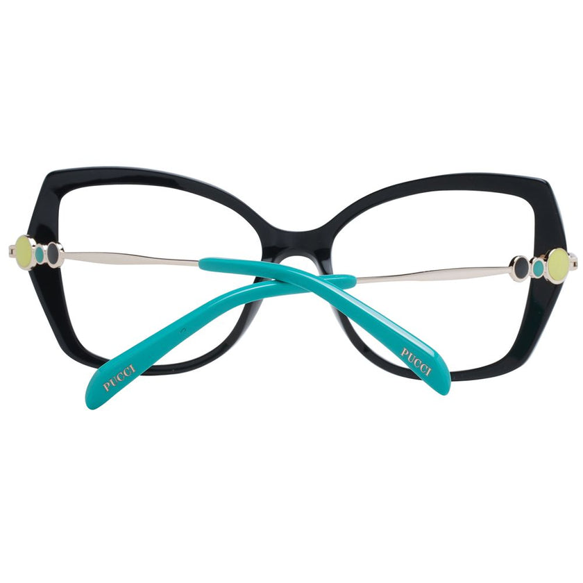 Emilio Pucci Black Plastic Glasses (Frames) Emilio Pucci