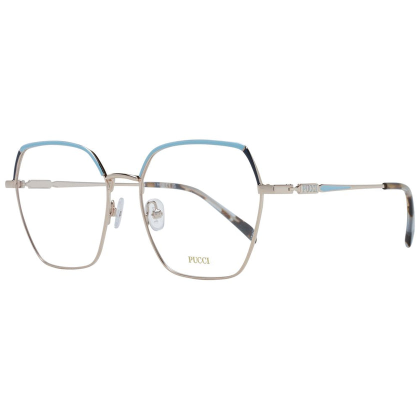 Emilio Pucci Gold Metal Glasses (Frames) Emilio Pucci