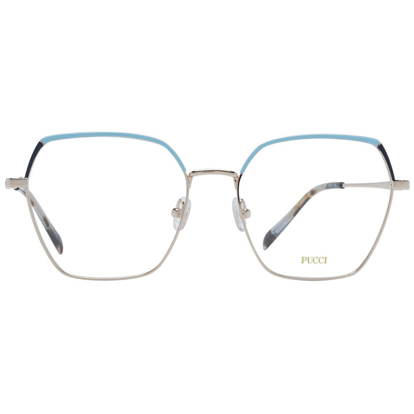 Emilio Pucci Gold Metal Glasses (Frames) Emilio Pucci