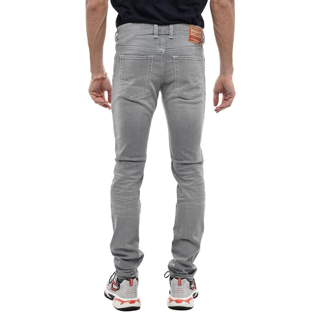 Diesel Gray Cotton Men Skinny Jean Diesel