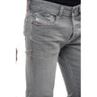 Diesel Gray Cotton Men Skinny Jean Diesel