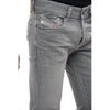 Diesel Gray Cotton Men Skinny Jean Diesel