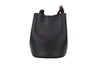 Burberry Lorne Small Black Haymarket Check Pebble Leather Bucket Handbag Purse Burberry