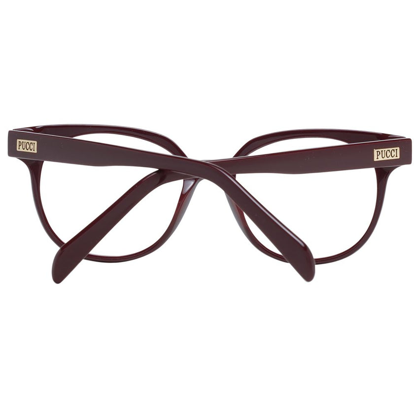 Emilio Pucci Burgundy Plastic Glasses (Frames) Emilio Pucci