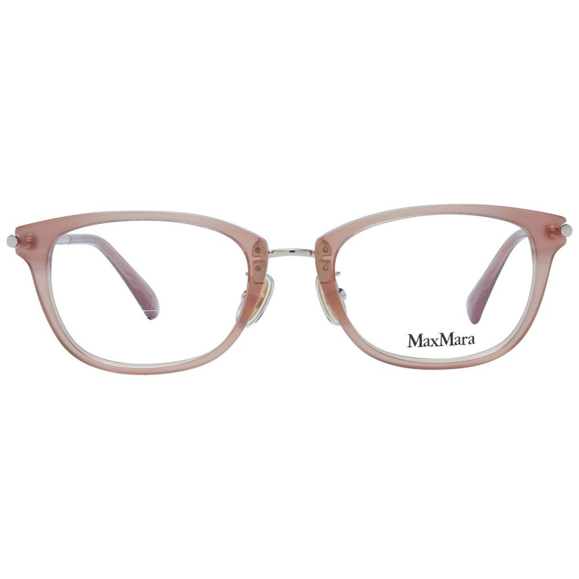 Max Mara Beige Plastic Glasses (Frames) Max Mara