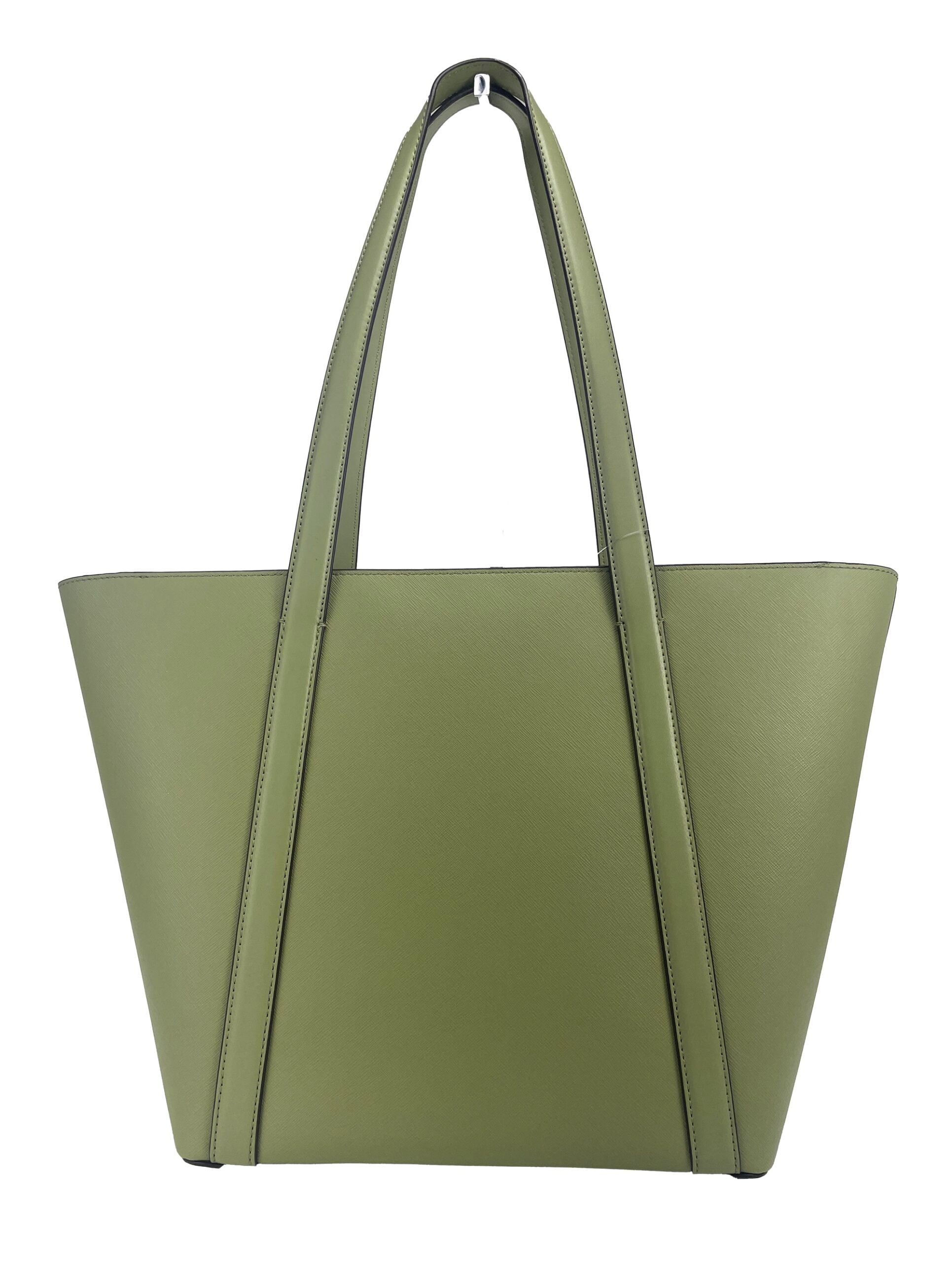 Michael Kors Large Pratt Shoulder Zip Tote Bag Light Sage Michael Kors