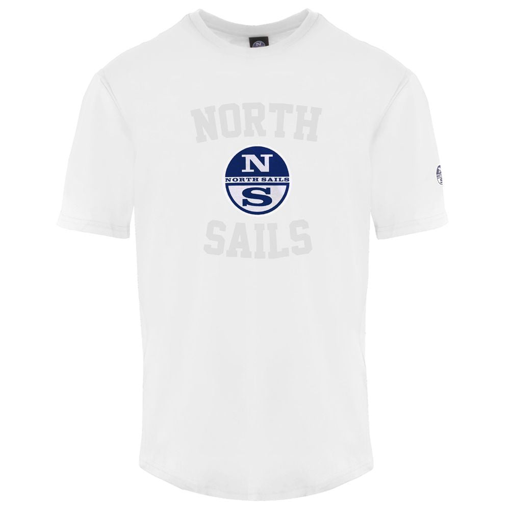 North Sails White Cotton Men T-Shirt North Sails